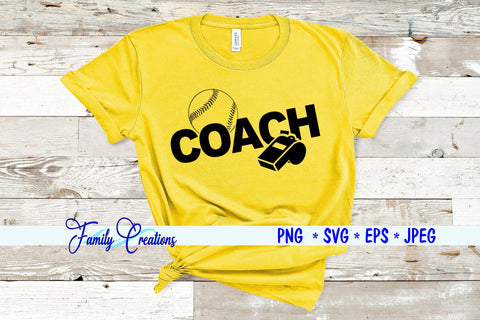 Baseball Coach SVG Family Creations 