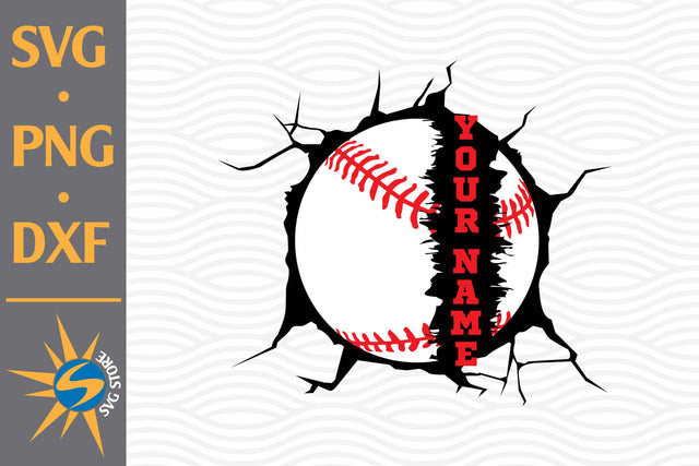 Baseball Custom Name SVG, PNG, DXF Digital Files Include SVG SVGStoreShop 