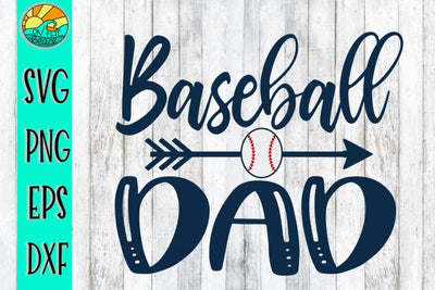 Baseball Dad Arrow -SVG - DXF - EPS - PNG SVG On the Beach Boutique 