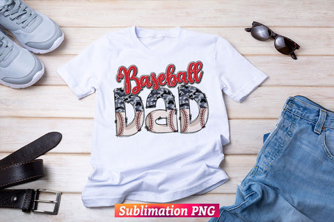 Baseball Dad Camo Leopard Fathers Day T shirt and Tumbler Sublimation Design png file Sublimation DesignDestine 