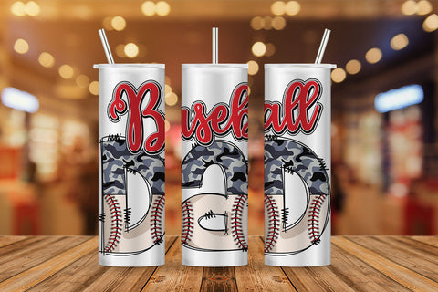 Baseball Dad Camo Leopard Fathers Day T shirt and Tumbler Sublimation Design png file Sublimation DesignDestine 