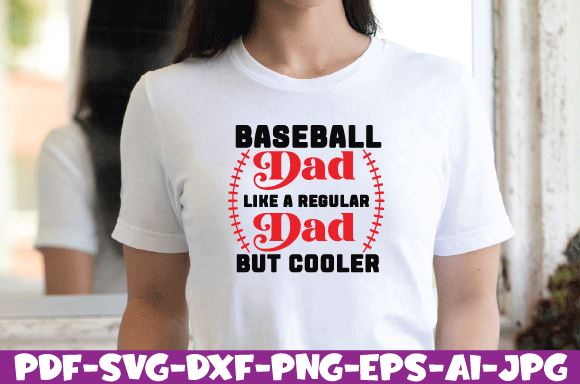baseball dad like a regular dad but cooler SVG farhad farhad 