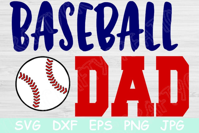 Baseball Dad Svg Files, Baseball Svg. Printable Cut files for Cricut and Silhouette. Digital Download Iron On Vinyl Design T Shirt Saying. SVG TiffsCraftyCreations 