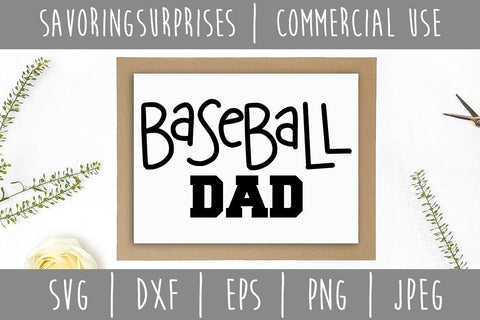 Baseball Dad SVG SavoringSurprises 