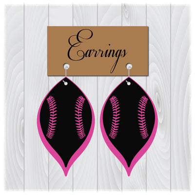 Baseball Earrings Svg Files for Cricut Designs | Stacked Earrings Svg | Teardrop Earrings Svg | Laser Cut Earrings Svg SVG My Sew Cute Boutique 