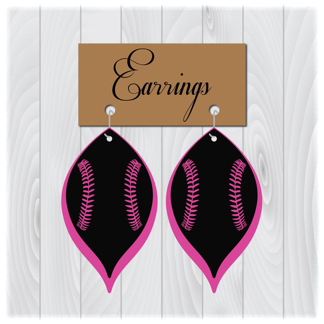 Baseball Earrings Svg Files for Cricut Designs | Stacked Earrings Svg | Teardrop Earrings Svg | Laser Cut Earrings Svg SVG My Sew Cute Boutique 