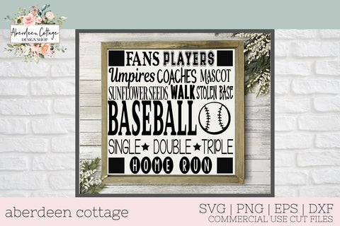 Baseball Expressions SVG SVG Aberdeen Cottage 