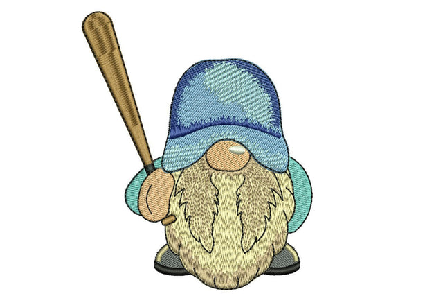 Baseball Gnome Embroidery Design, Sport Embroidery Design Embroidery/Applique DESIGNS NextEmbroidery 