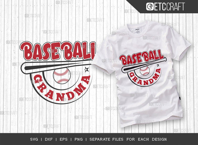Baseball Grandma SVG Cut File | Sports Svg | Baseball Svg | Grandma Shirt Svg | Baseball Equipment| Baseball Gift Svg | Quote Design SVG ETC Craft 