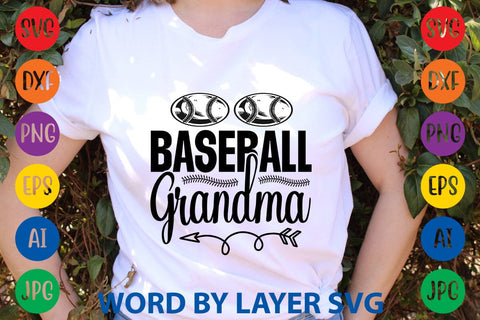 Baseball Grandma SVG Design SVG Rafiqul20606 