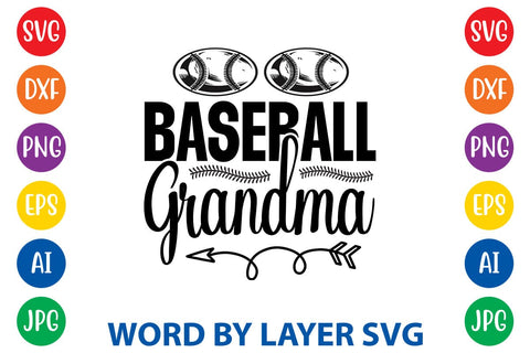 Baseball Grandma SVG Design SVG Rafiqul20606 