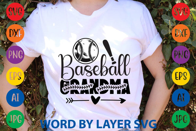 Baseball Grandma SVG Design SVG Rafiqul20606 