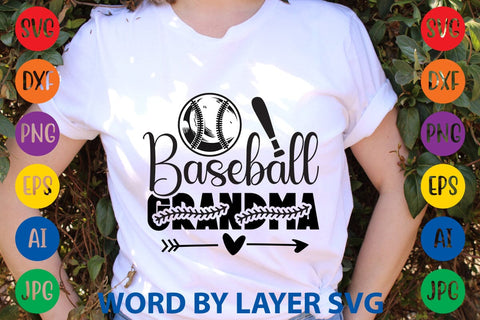Baseball Grandma SVG Design SVG Rafiqul20606 
