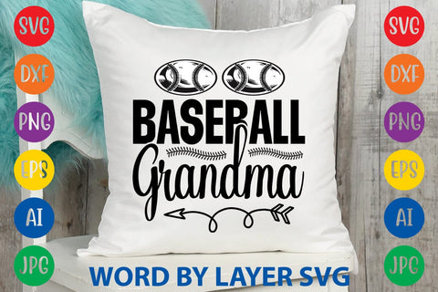 Baseball Grandma SVG Design SVG Rafiqul20606 
