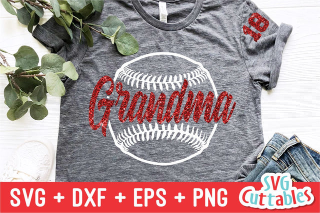 Baseball Grandma SVG Svg Cuttables 