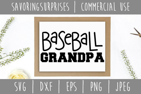 Baseball Grandpa SVG SavoringSurprises 