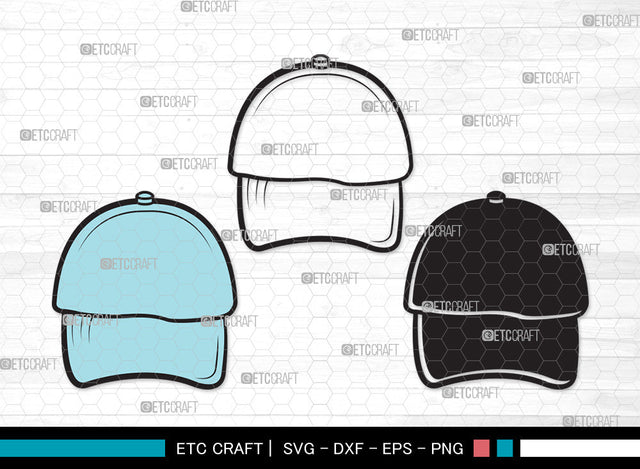 Baseball Hat Clipart SVG | Baseball Cap Svg | Cap Svg | Softball Cap Svg | Baseball Hat Clipart SVG ETC Craft 
