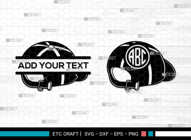 Baseball Hat Monogram SVG, Split Monogram SVG, Baseball Cap Svg, Baseball Cap Icon Svg, Softball Hat Svg, Cap Svg, Baseball Hat SVG ETC Craft 