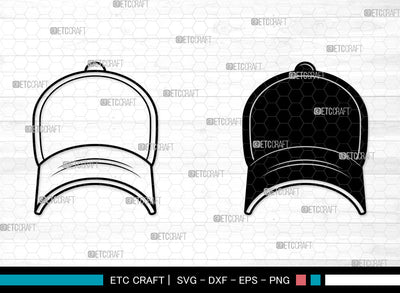 Baseball Hat SVG, Baseball Cap Svg, Baseball Cap Icon Svg, Softball Hat Svg, Cap Svg, Baseball Hat SVG ETC Craft 