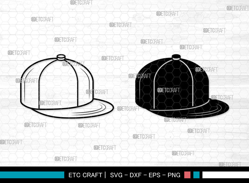Baseball Hat SVG, Baseball Cap Svg, Baseball Cap Icon Svg, Softball Hat Svg, Cap Svg, Baseball Hat SVG ETC Craft 