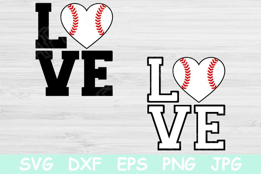 Baseball SVG Baseball Heart SVG Baseball Shirt SVG Digital 