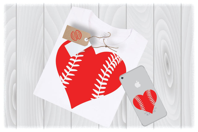 Baseball Heart SVG Files for Cricut Designs | Valentines Day SVG SVG My Sew Cute Boutique 