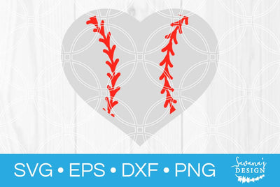 Baseball Heart SVG SavanasDesign 