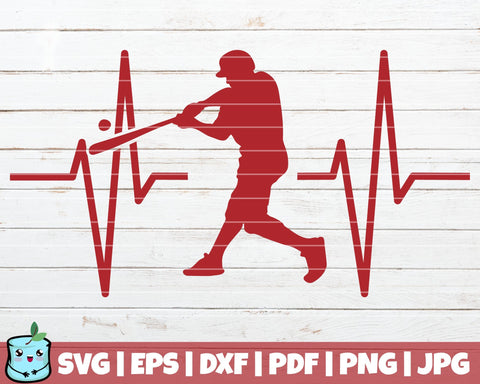 Baseball Heartbeats SVG MintyMarshmallows 