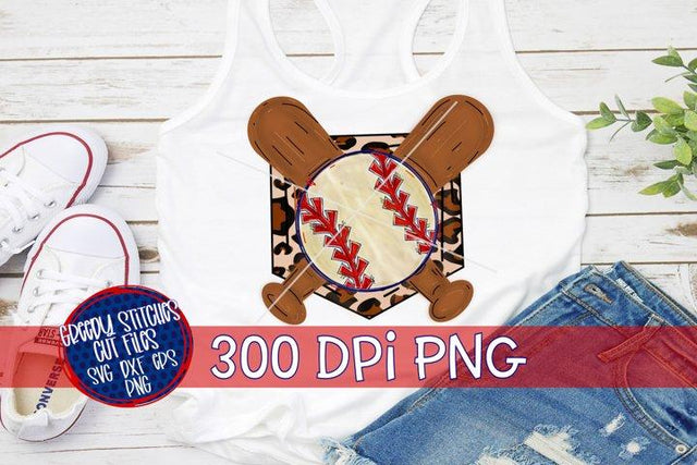 Baseball Home Plate Crossed Bats PNG For Sublimation Sublimation Greedy Stitches 