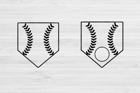 Baseball Home Plate Svg, Baseball Svg Files for Cricut, Softball Svg for Silhouette, Baseball Monogram Svg Designs, Homeplate Svg Dxf Png SVG TiffsCraftyCreations 