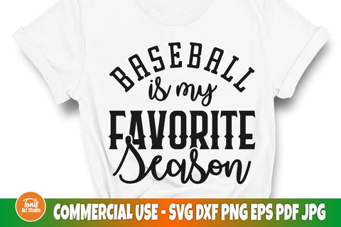 Baseball is my Favorite Season SVG, Baseball Mom Shirt Svg Png, Cricut Cut File, Silhouette Files SVG TonisArtStudio 