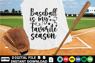 Baseball Is My Favorite Season SVG Shahin alam 