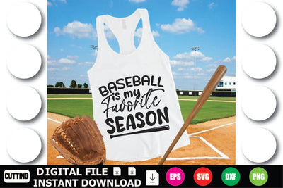 Baseball Is My Favorite Season SVG Shahin alam 