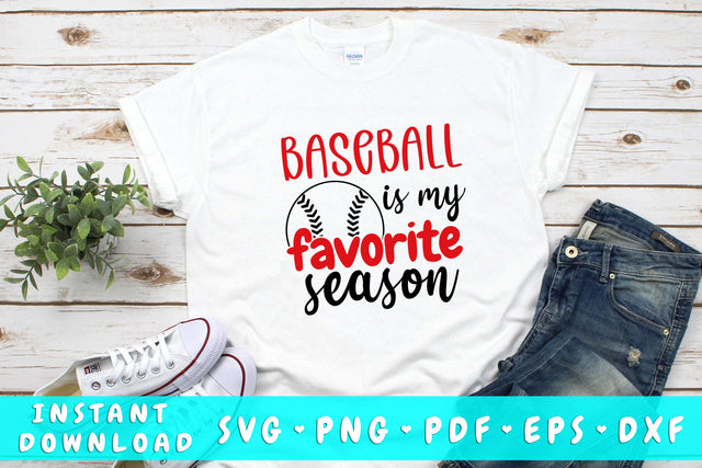 Baseball Is My Favorite Season SVG SVG HappyDesignStudio 