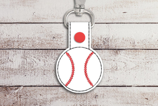 Baseball ITH Key Fob Applique Embroidery Embroidery/Applique DESIGNS Designed by Geeks 
