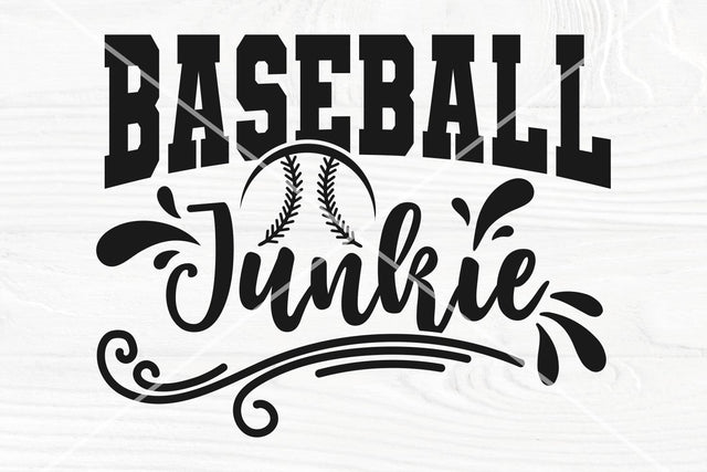 Baseball Junkie SVG Cut File, Baseball Mom Shirt SVG TonisArtStudio 