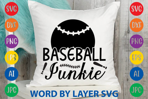 Baseball Junkie SVG Design SVG Rafiqul20606 