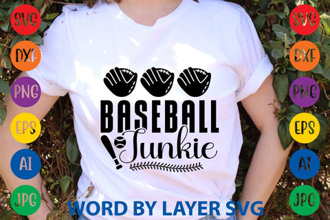 Baseball Junkie SVG Design SVG Rafiqul20606 
