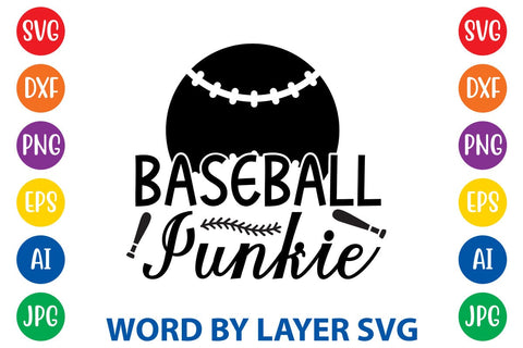 Baseball Junkie SVG Design SVG Rafiqul20606 