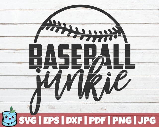 Baseball Junkie SVG MintyMarshmallows 