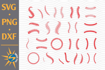 Baseball Lace SVG, PNG, DXF Digital Files Include SVG SVGStoreShop 
