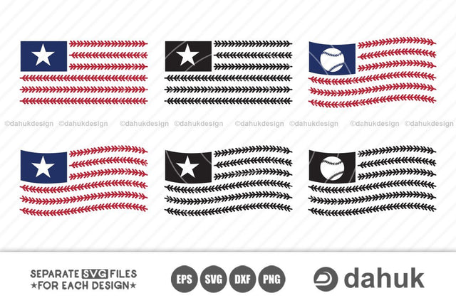 Baseball laces flag svg , laces flag svg,Silhouette , Clipart , Cuttable Design, SVG , PNG , DXF & eps Designs SVG dahukdesign 