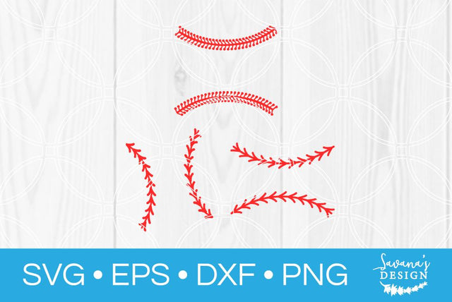 Baseball Laces SVG SavanasDesign 