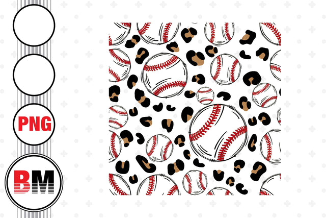 Baseball Leopard Pattern PNG Files Sublimation BMDesign 