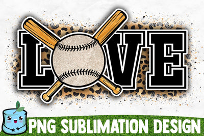 Baseball Love Sublimation Design Sublimation MintyMarshmallows 