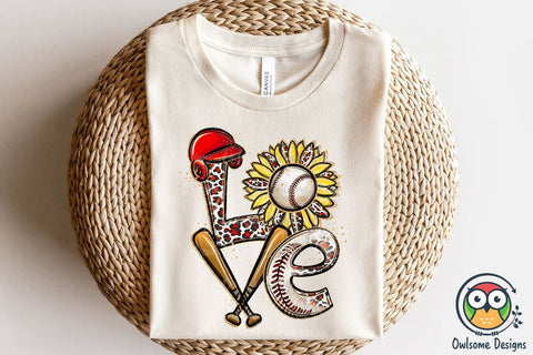 Baseball Love Sublimation PNG Designs Sublimation Owlsome.Designs 