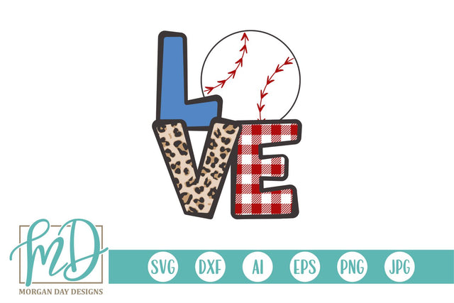 Baseball Love SVG Morgan Day Designs 