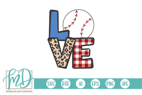 Baseball Love SVG Morgan Day Designs 