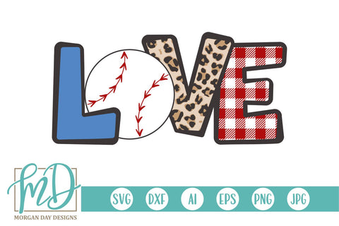 Baseball Love SVG Morgan Day Designs 