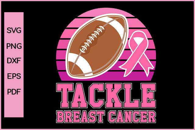 Baseball Lover Tackle Breast Cancer Awareness SVG PNG Craft File SVG SVG Print File 